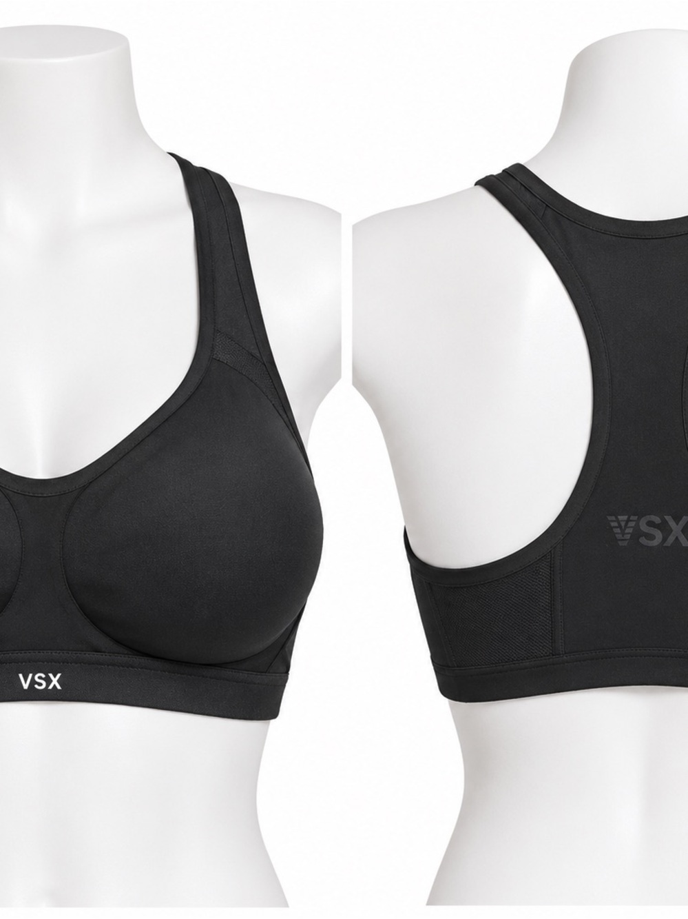 Victoria's Secret VSX Black Racerback High-Impact Sports Bra